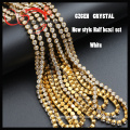 4 colors 2.5mm Crystal brass chain for chokers wholesale by meter